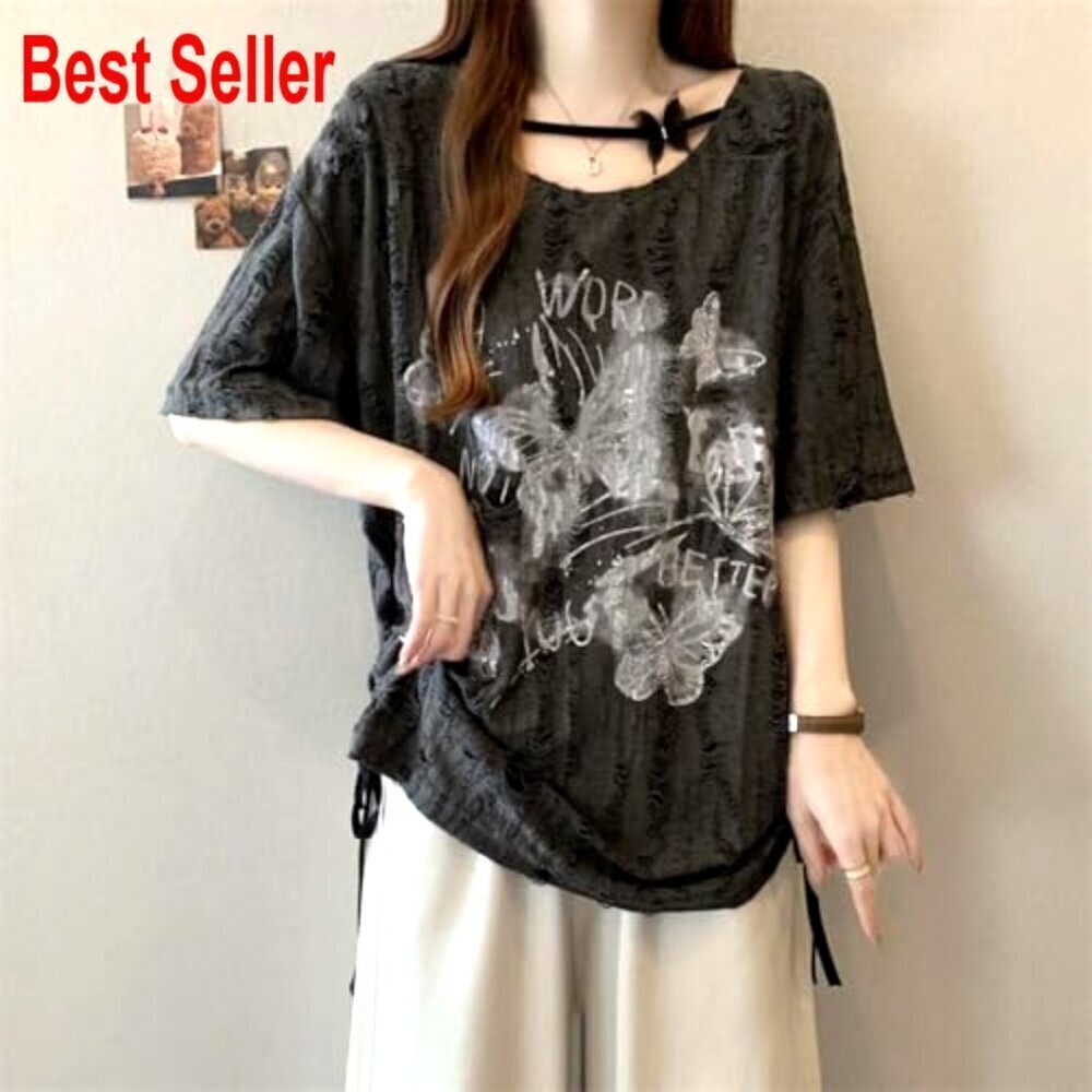Y2K Emo Graphic Tee Vintage Grunge Style Short Sleeve T-Shirt for Kids - Picture 6 of 7